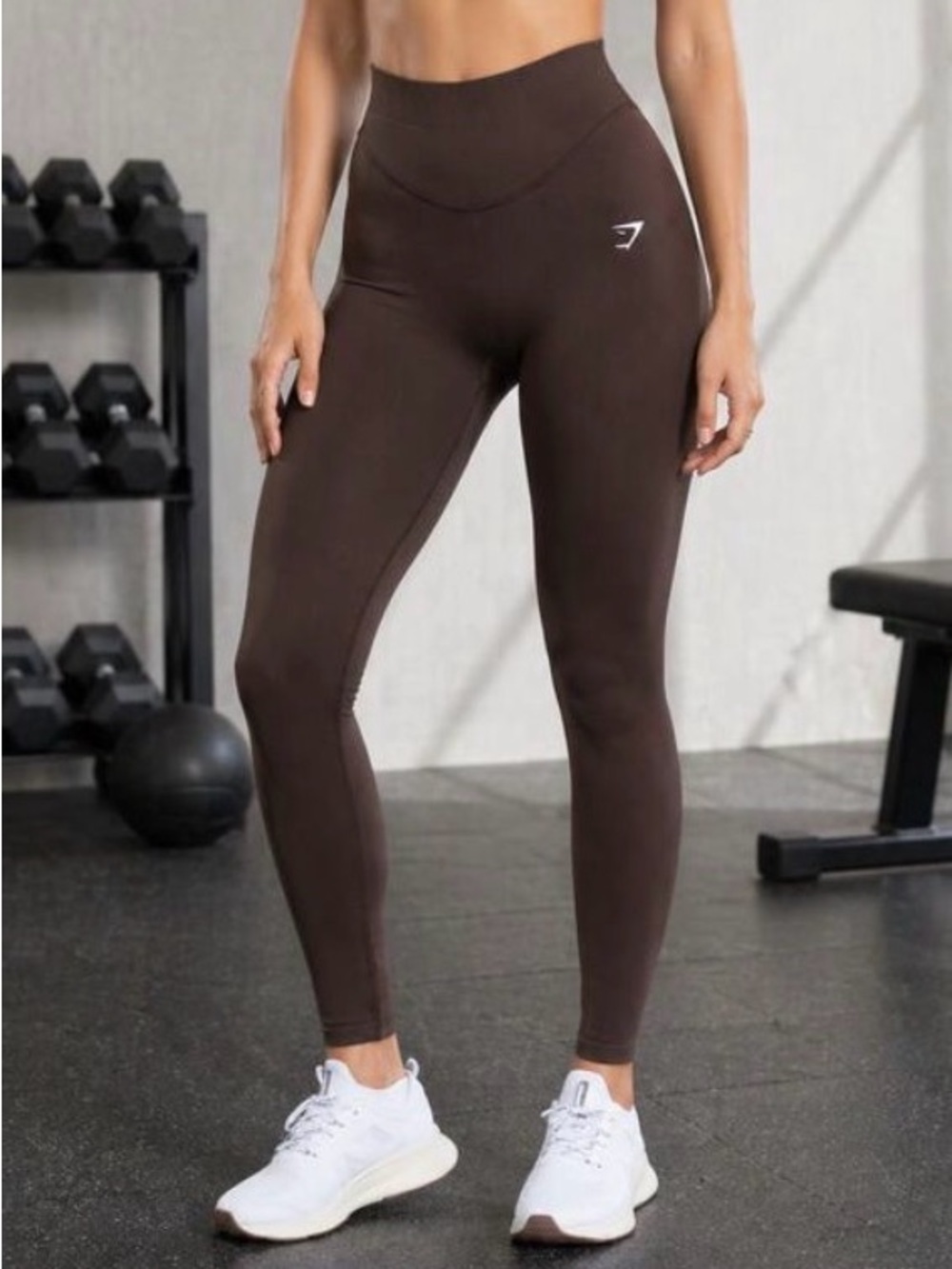Gymshark Brown High-Waist Seamless Leggings